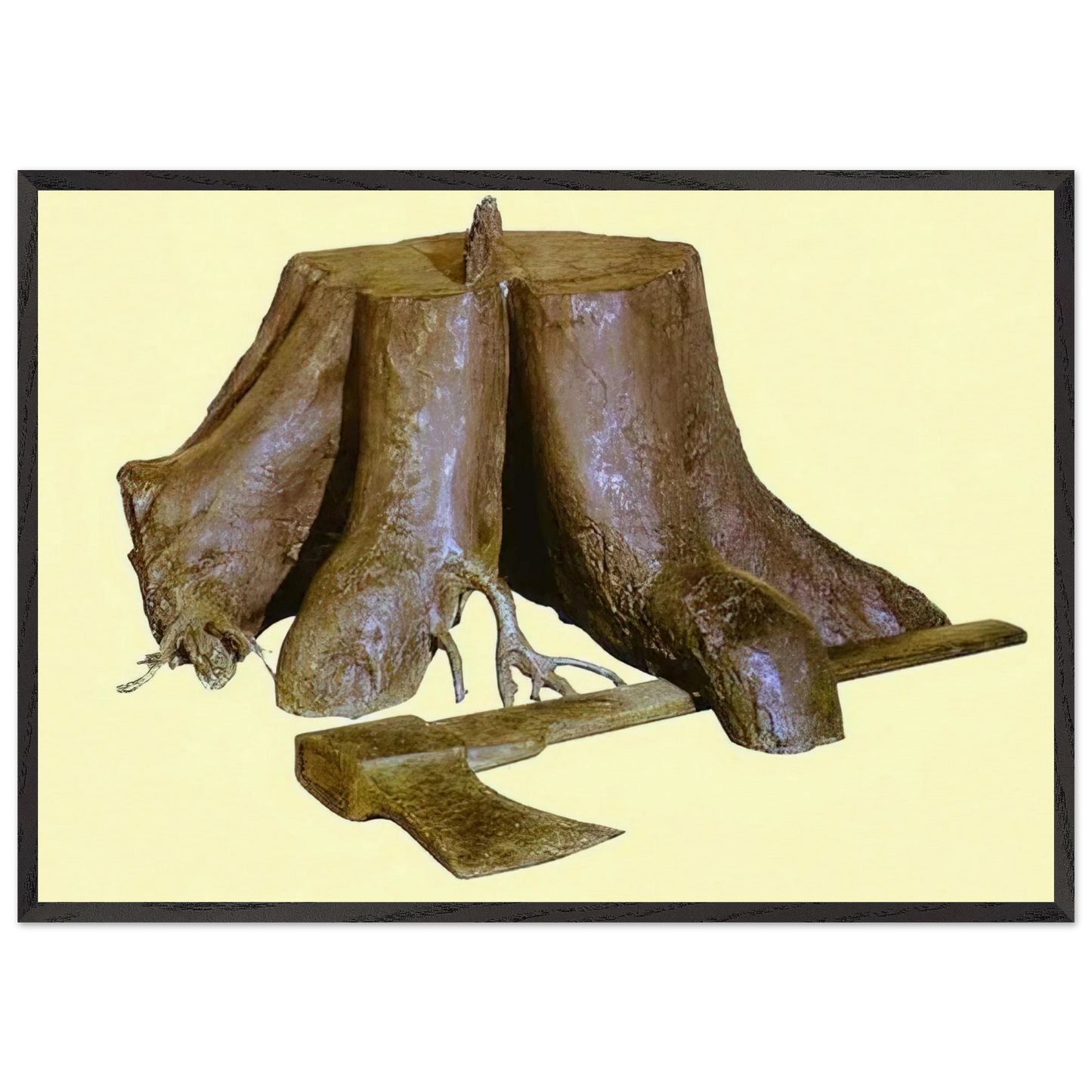 THE LABOURS OF ALEXANDER 1967 - Rene Magritte 70x100 cm / 28x40 inches Framed Art Print – Black Wooden Frame
