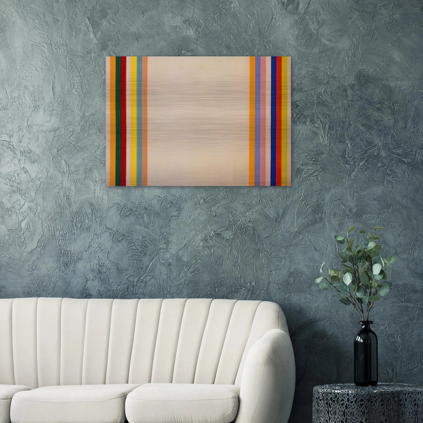 Homage to Matisse - 1960 - Gene Davis Brushed Aluminum Print - 70x100 cm / 28x40 inches | Gene Davis Aluminum Print | Gene Davis Prints