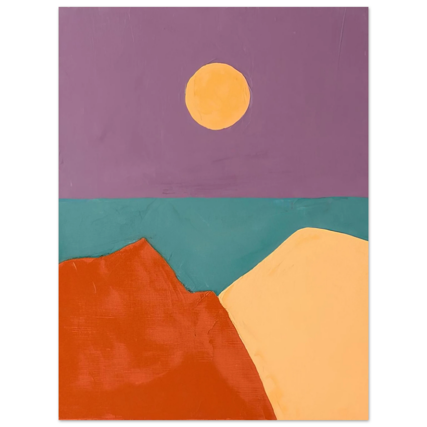 Etel Adnan - Untitled - 2015 75x100 cm / 30x40inches Fine Art Poster