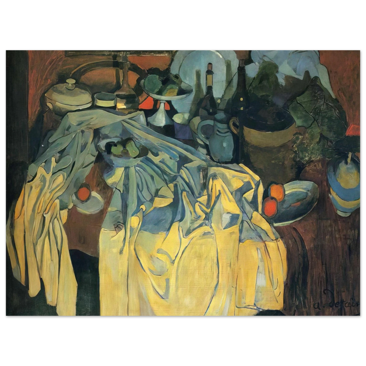 Andre Derain - STILL LIFE ON THE TABLE 1904 75x100 cm / 30x40inches Fine Art Poster
