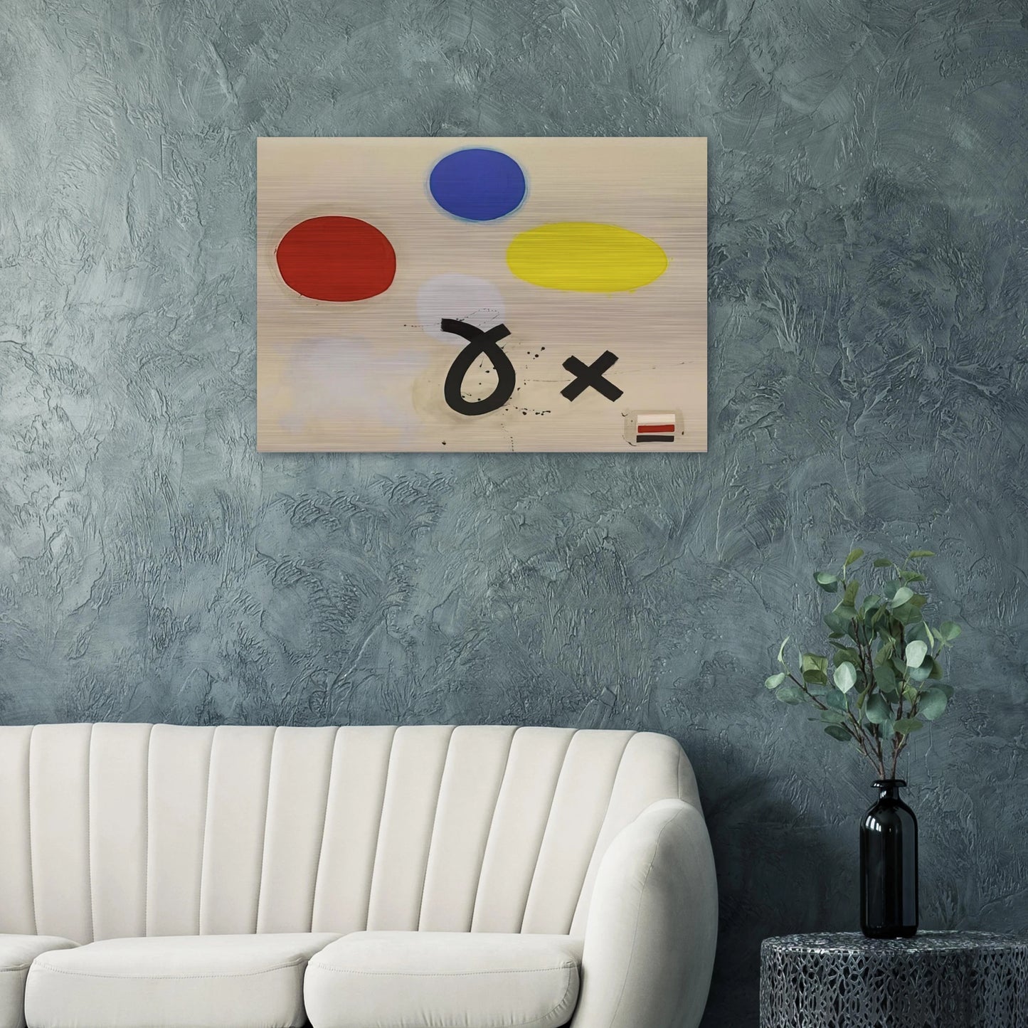 Open and Closed - 1970 - Adolph Gottlieb Brushed Aluminum Print - 70x100 cm / 28x40 inches | Adolph Gottlieb Aluminum Print | Adolph Gottlieb Prints
