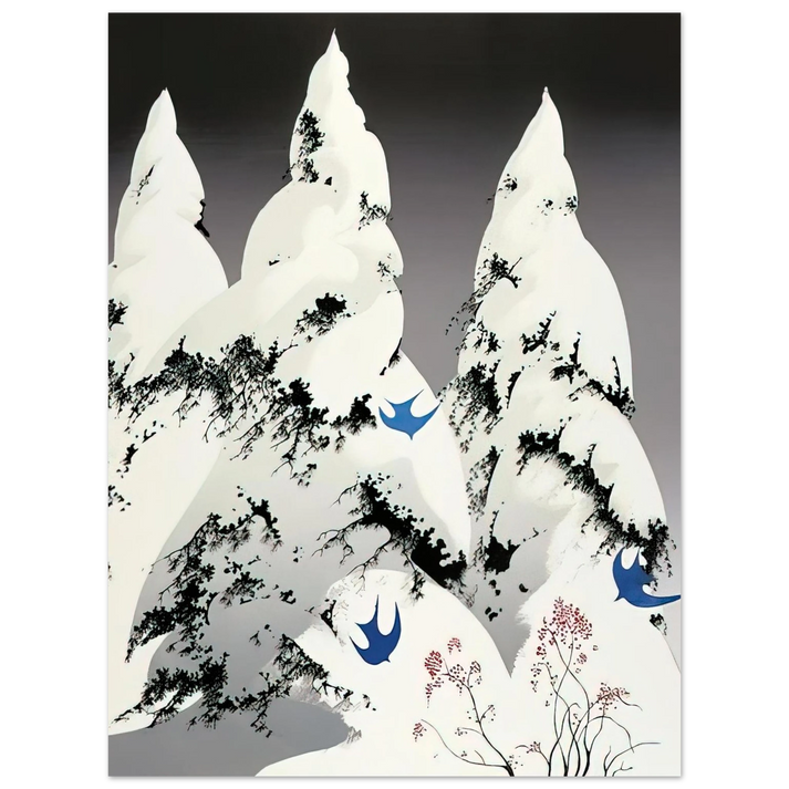 Eyvind Earle - Winter Pine 75x100 cm / 30x40inches Fine Art Poster