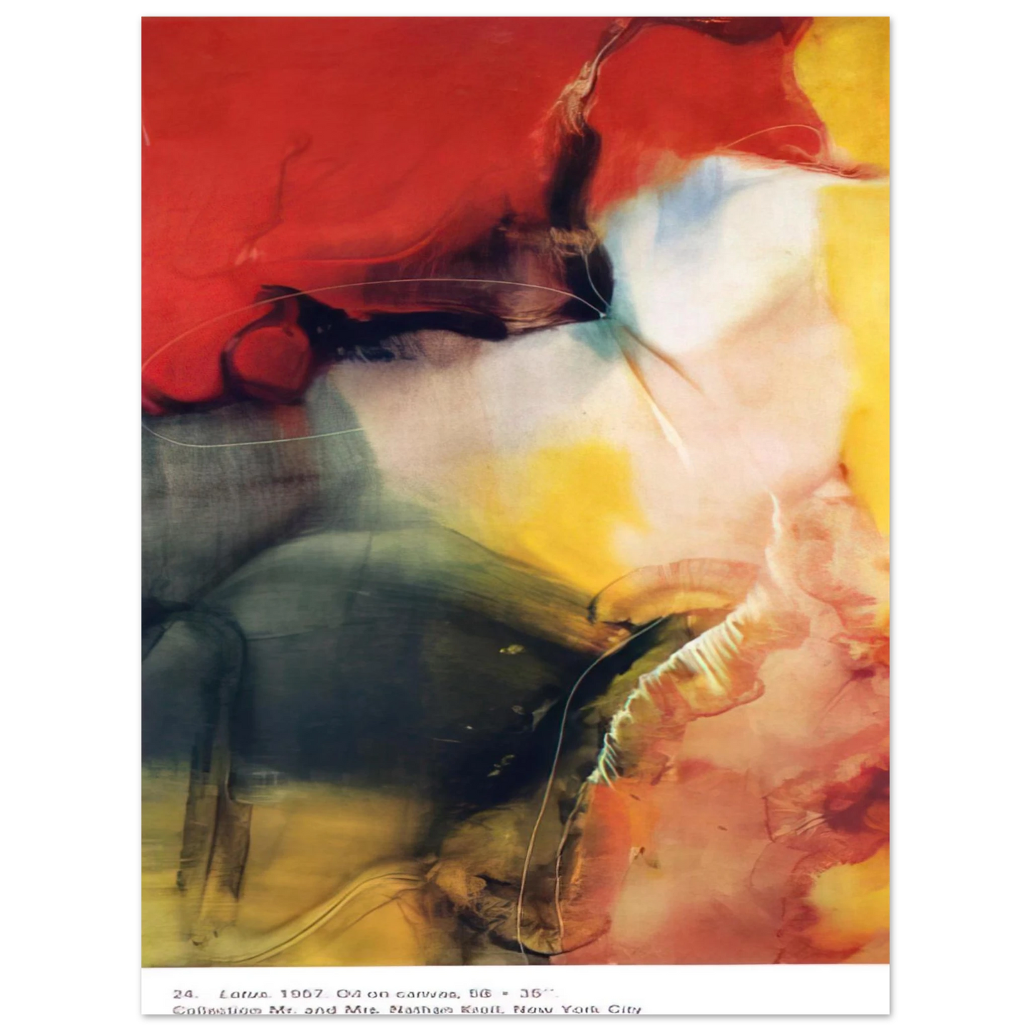 Paul Jenkins - Lotus 75x100 cm / 30x40inches Fine Art Poster