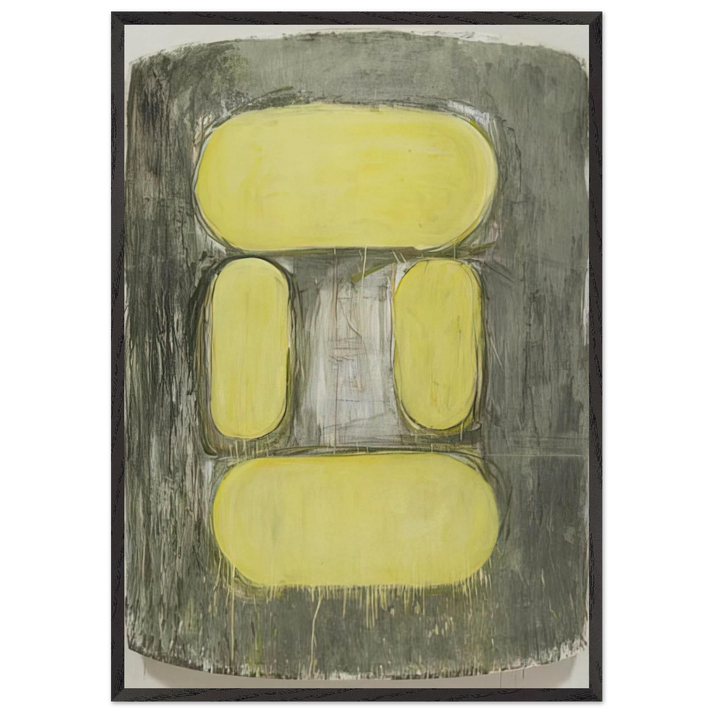 Ulysses - 1979 - Ron Gorchov 70x100 cm / 28x40 inches Framed Art Print – Black Wooden Frame