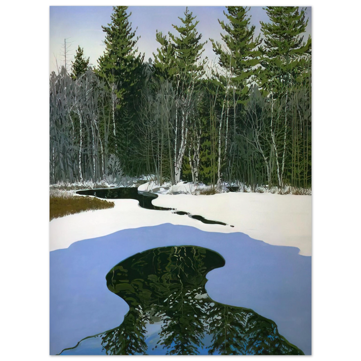 Neil Welliver - Pond Pass - Contemporary Realism 75x100 cm / 30x40inches Fine Art Poster