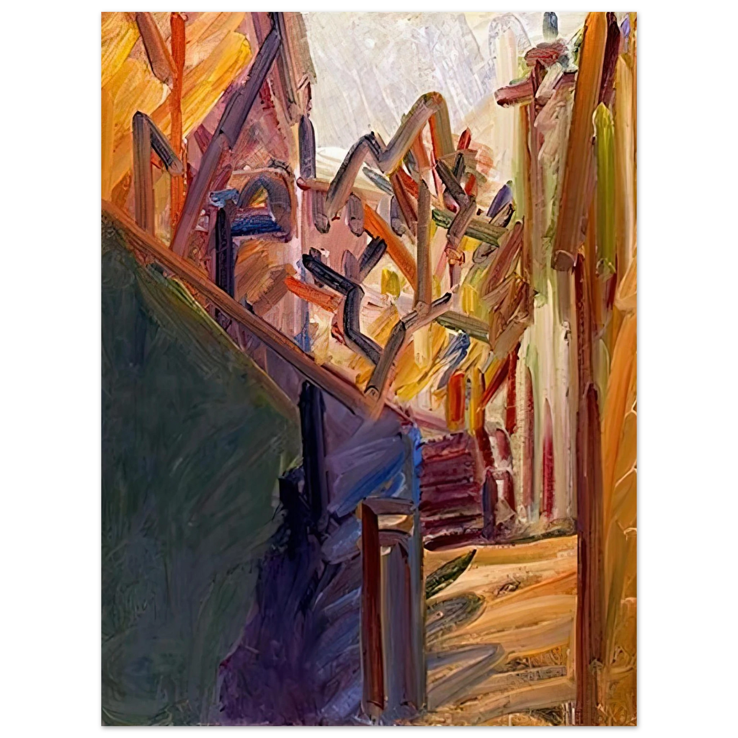 Frank Auerbach - ALBERO DI FRONTE 1 75x100 cm / 30x40inches Fine Art Poster