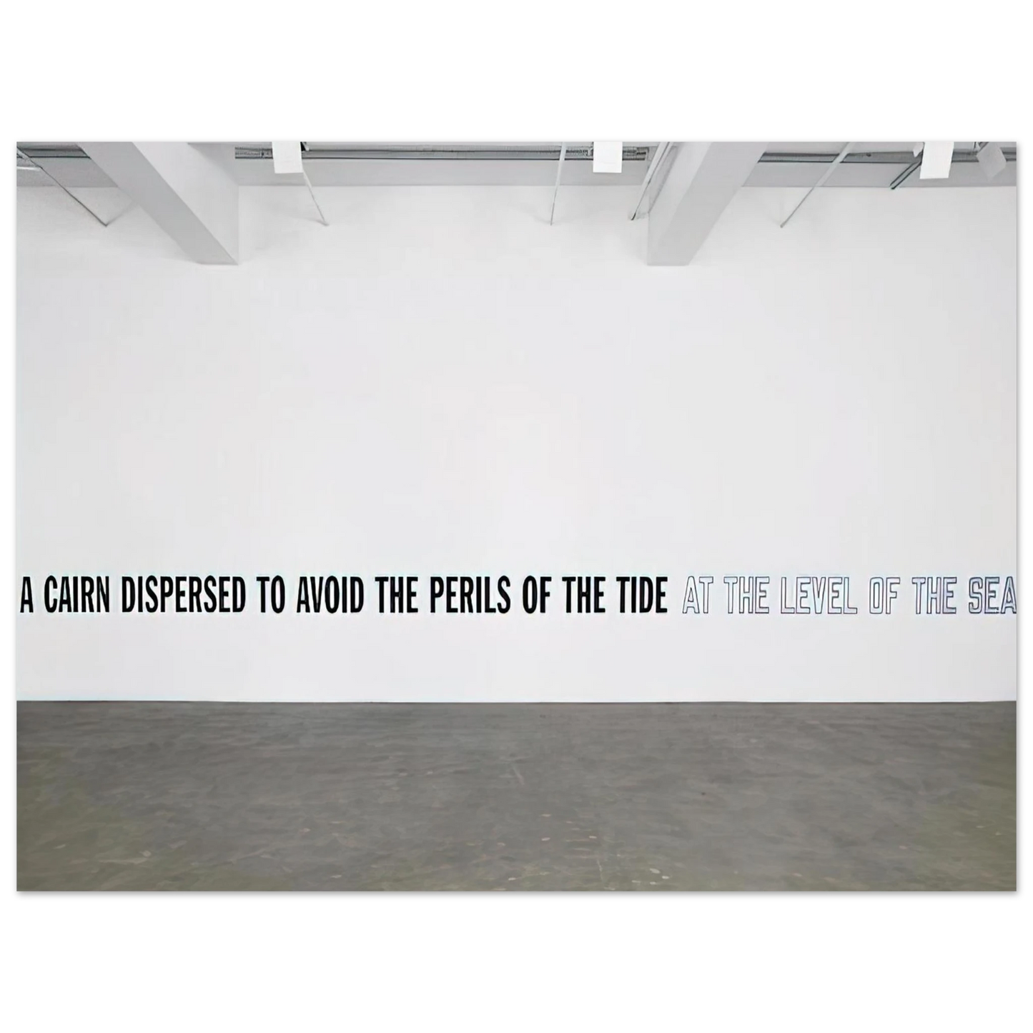 Lawrence Weiner - A Cairn Dispersed... - 2008 75x100 cm / 30x40inches Fine Art Poster