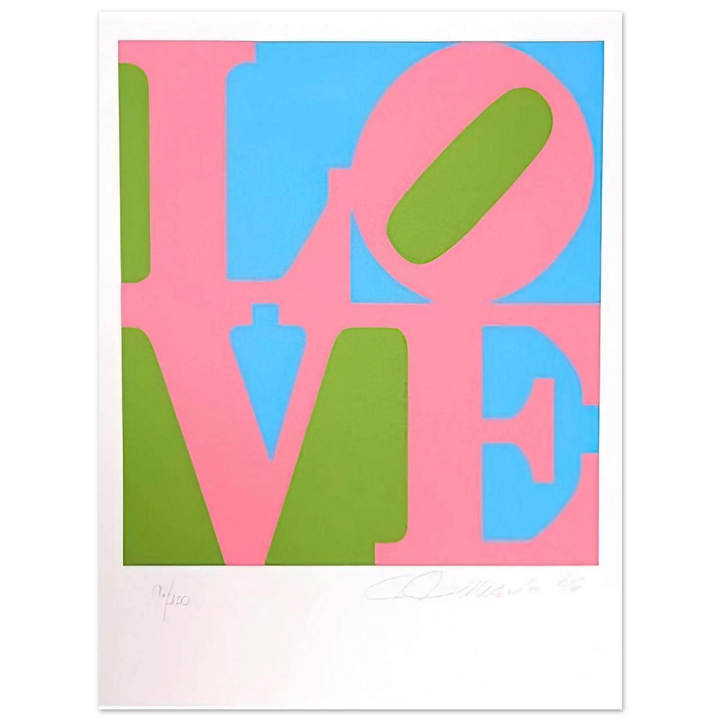 Robert Indiana - The Book of Love #11 75x100 cm / 30x40inches Fine Art Poster