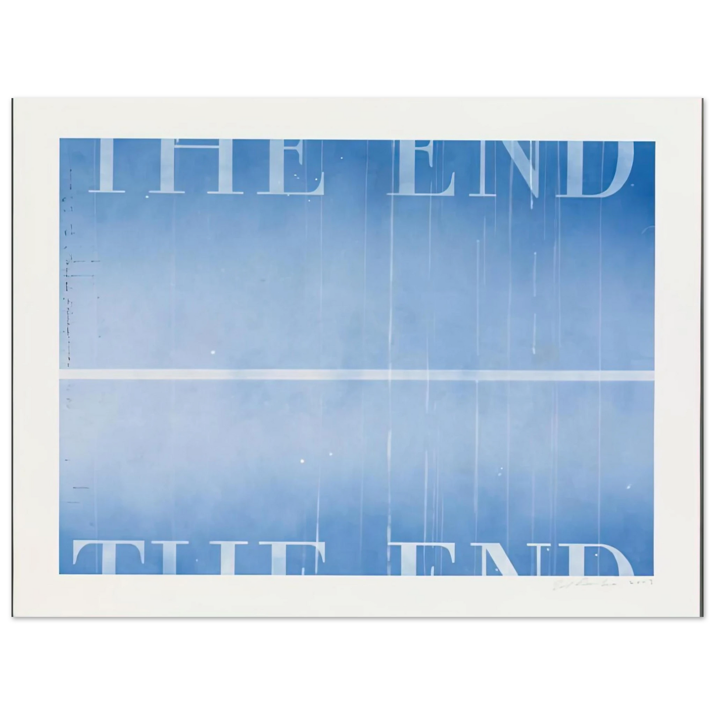 Edward Ruscha - THE END 40 2003 75x100 cm / 30x40inches Fine Art Poster