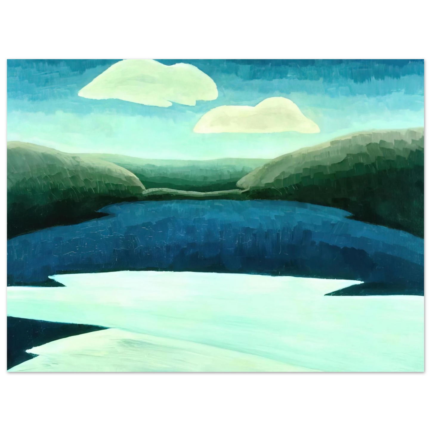 Arthur Dove - Ice and Clouds - 1931 75x100 cm / 30x40inches Fine Art Poster