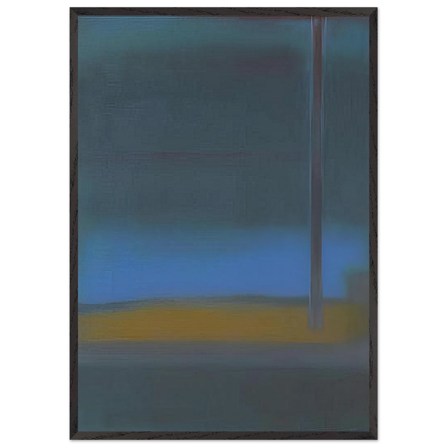 ONE DAY 1976 - Esteban Vicente 70x100 cm / 28x40 inches Framed Art Print – Black Wooden Frame