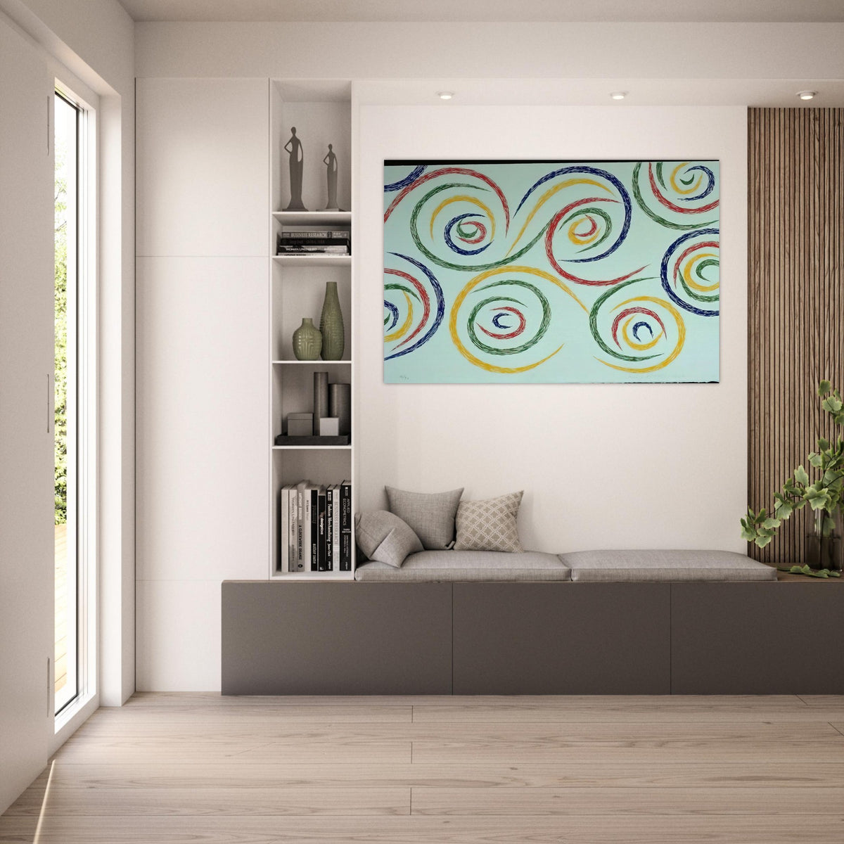 Cercles du Matin - 1992 - Piero Dorazio Art Prints - 100x150 cm / 40x60″ inches | Piero Dorazio Poster | Piero Dorazio Prints
