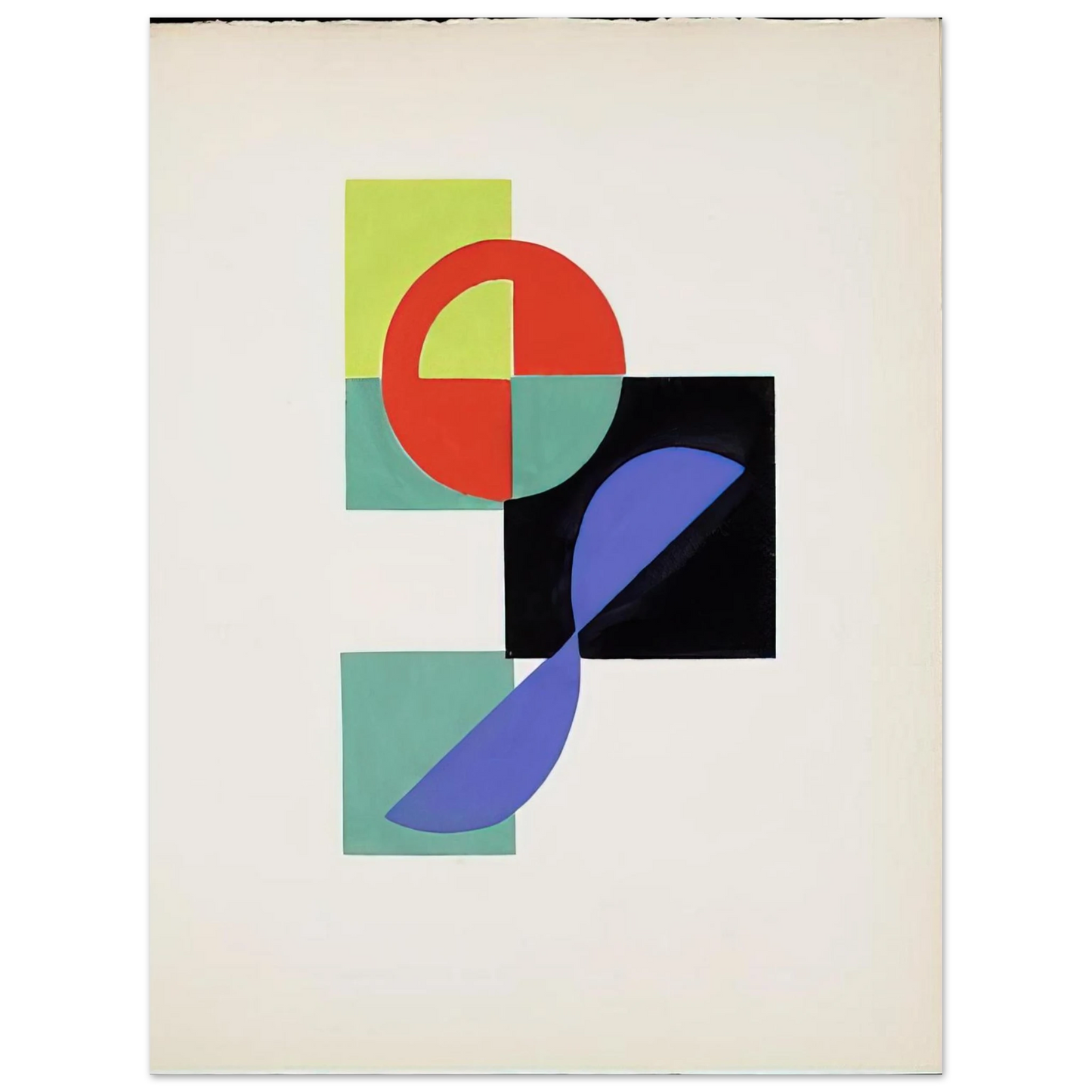 Sonia Delaunay - POEMS BY TRISTAN TZARA 75x100 cm / 30x40inches Fine Art Poster