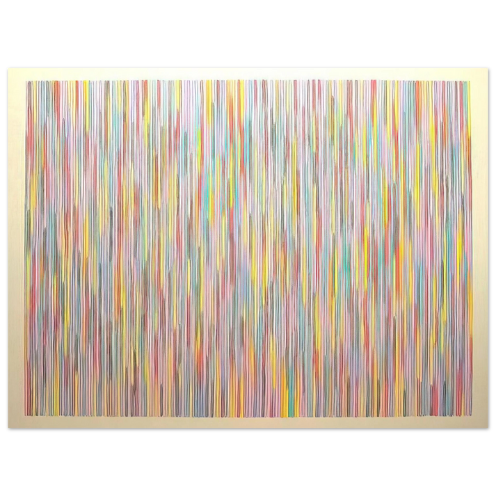 Gene Davis - Fox Gate - 1982 75x100 cm / 30x40inches Fine Art Poster