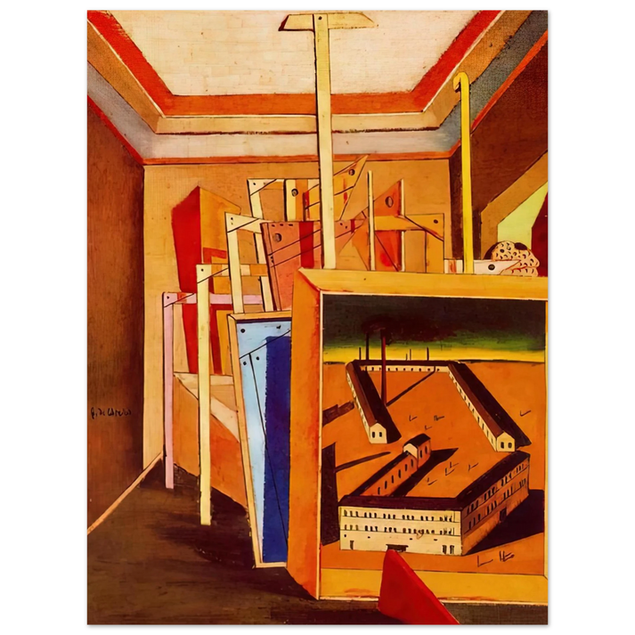 Giorgio de Chirico - METAPHYSICAL INTERIOR OF STUDIO 1948 75x100 cm / 30x40inches Fine Art Poster