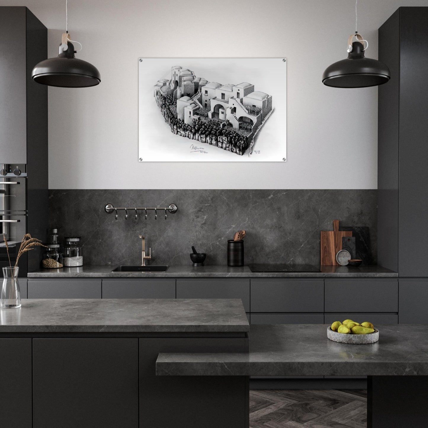 ESCHER (24) - MC Escher Acrylic Print - 70x100 cm / 28x40″ inches | Maurits Cornelis Escher Prints