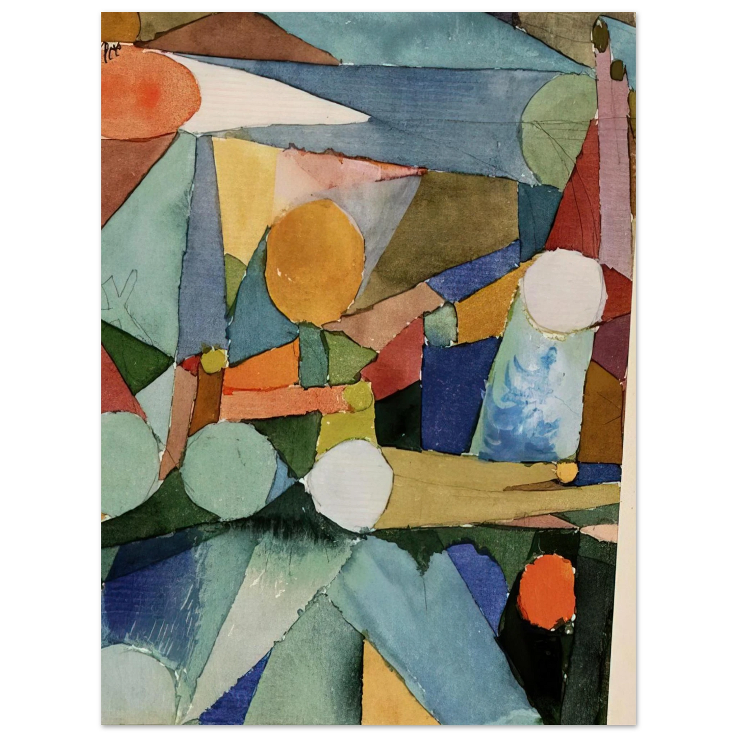 Paul Klee - COLOUR SHAPES 1914 75x100 cm / 30x40inches Fine Art Poster