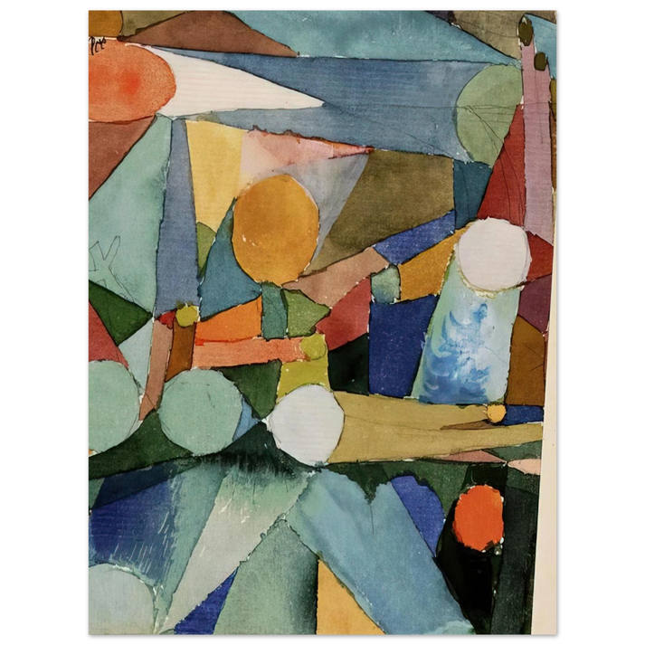 Paul Klee - COLOUR SHAPES 1914 75x100 cm / 30x40inches Fine Art Poster