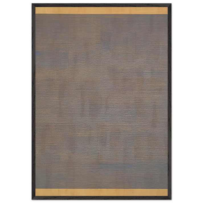 Falling Blue - Agnes Martin 70x100 cm / 28x40 inches Framed Art Print – Black Wooden Frame