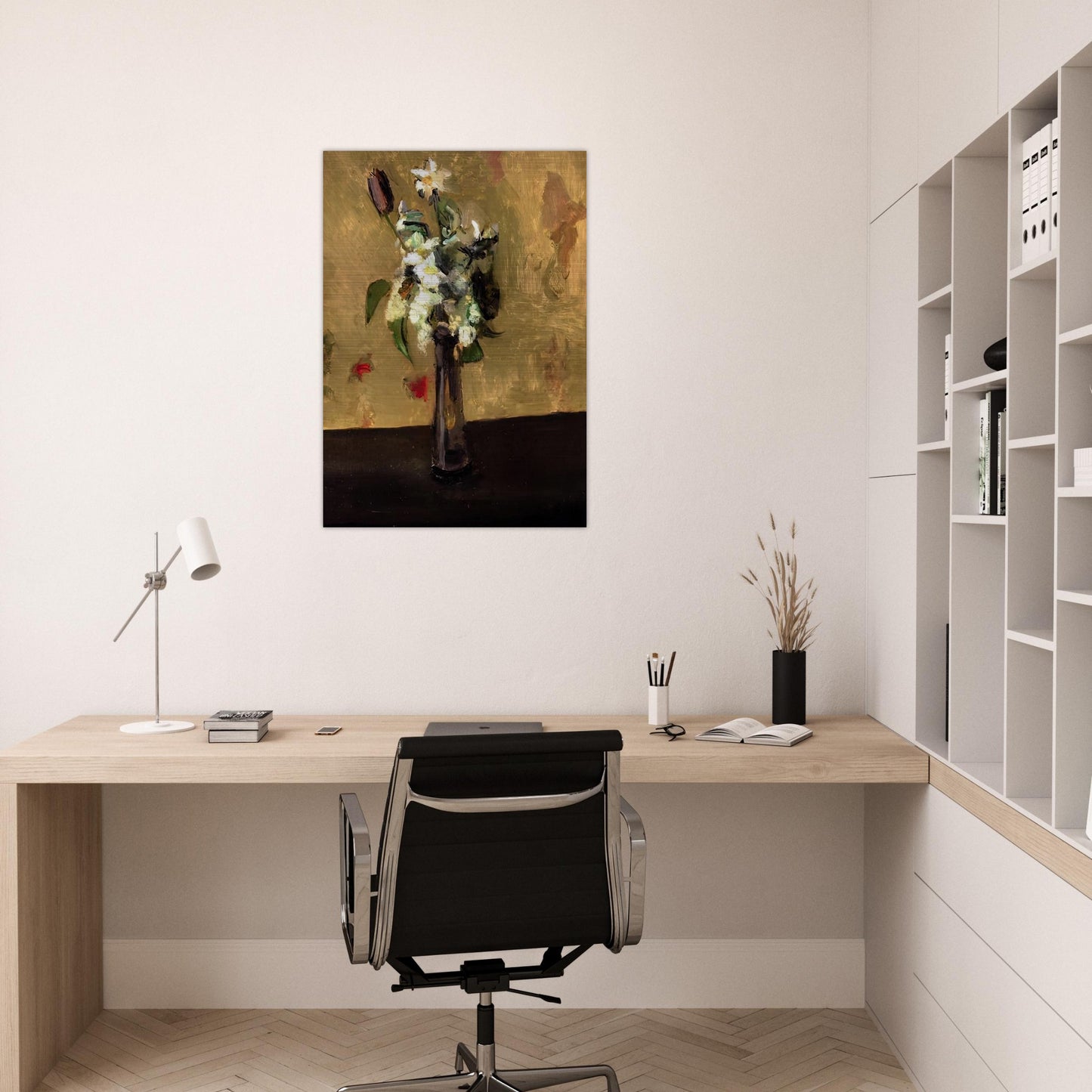 BOUQUET OF FLOWERS IN A CRYSTAL VASE 1902 - Henri Matisse Brushed Aluminum Print - 70x100 cm / 28x40 inches | Henri Matisse Aluminum Print | Henri Matisse Prints