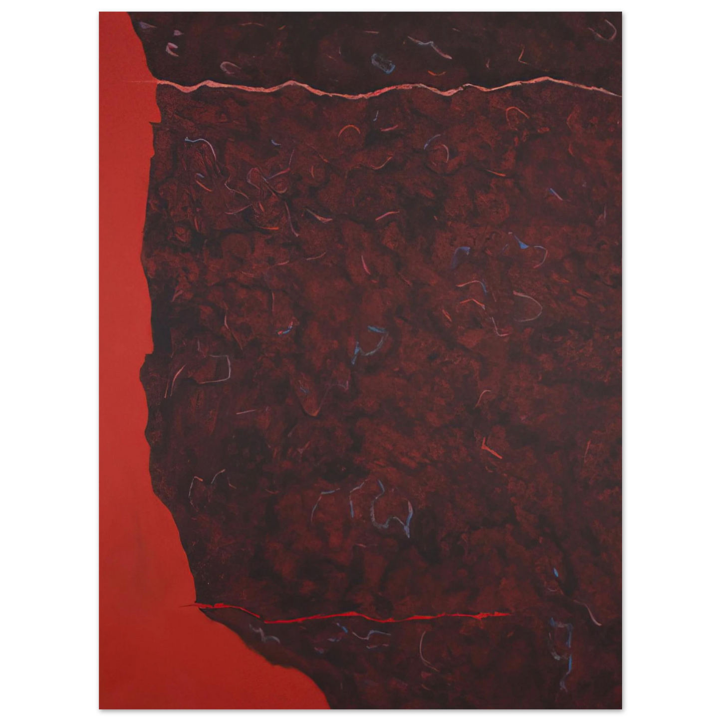 Theodoros Stamos - Edge of Burning Brush - 1986 75x100 cm / 30x40inches Fine Art Poster
