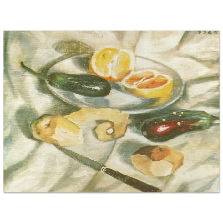 Salvador Dali - STILL LIFE WITH AUBERGINES 75x100 cm / 30x40inches Fine Art Poster