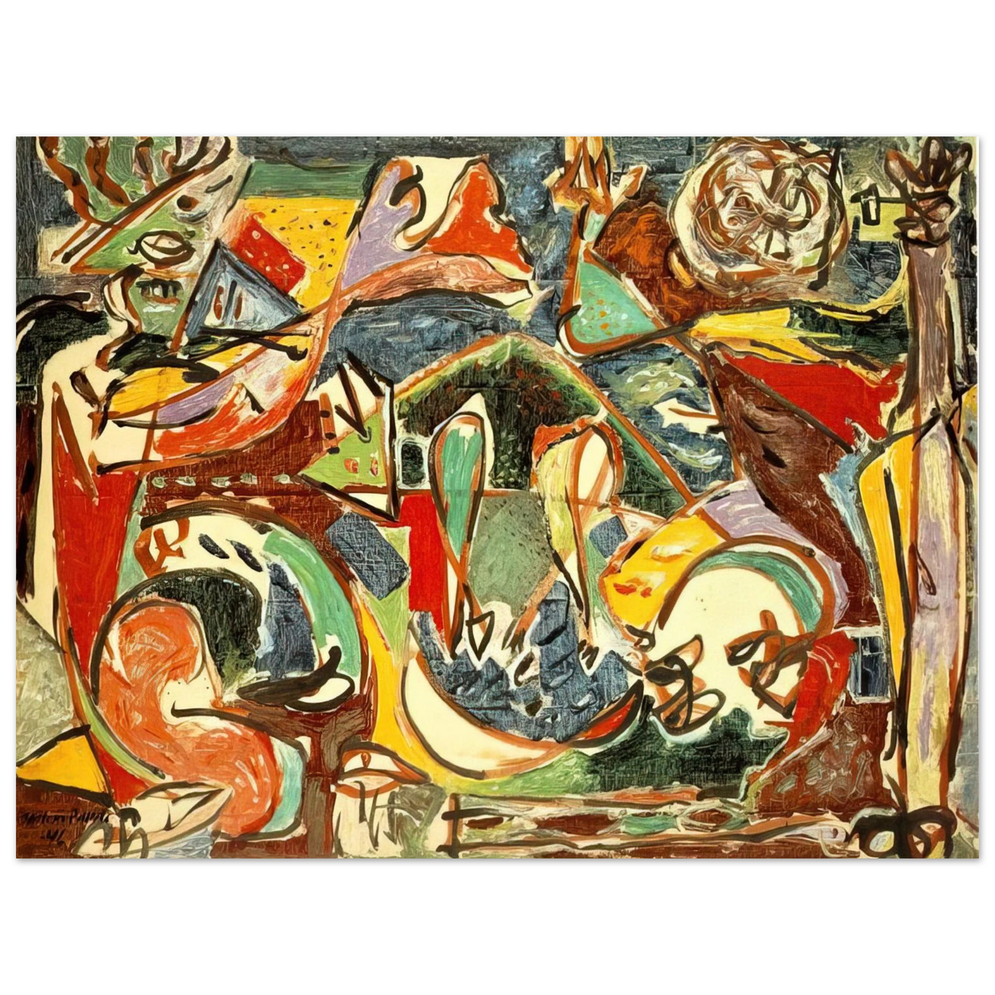 Jackson Pollock - THE KEY 75x100 cm / 30x40inches Fine Art Poster