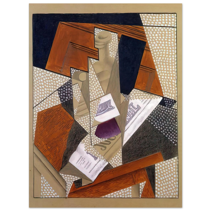 Juan Gris - BOTTLE 75x100 cm / 30x40inches Fine Art Poster