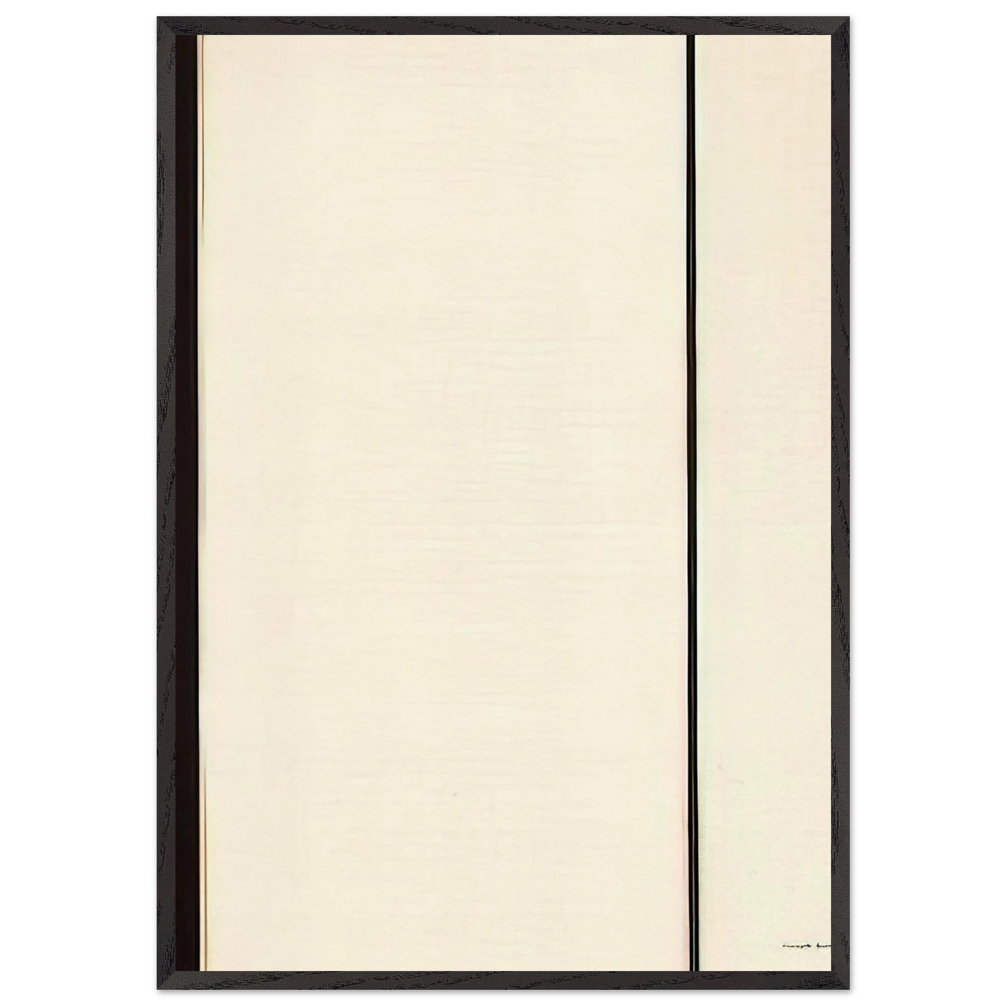 The Station of the Cross - Sixth Station - Barnett Newman 70x100 cm / 28x40 inches Framed Art Print – Black Wooden Frame