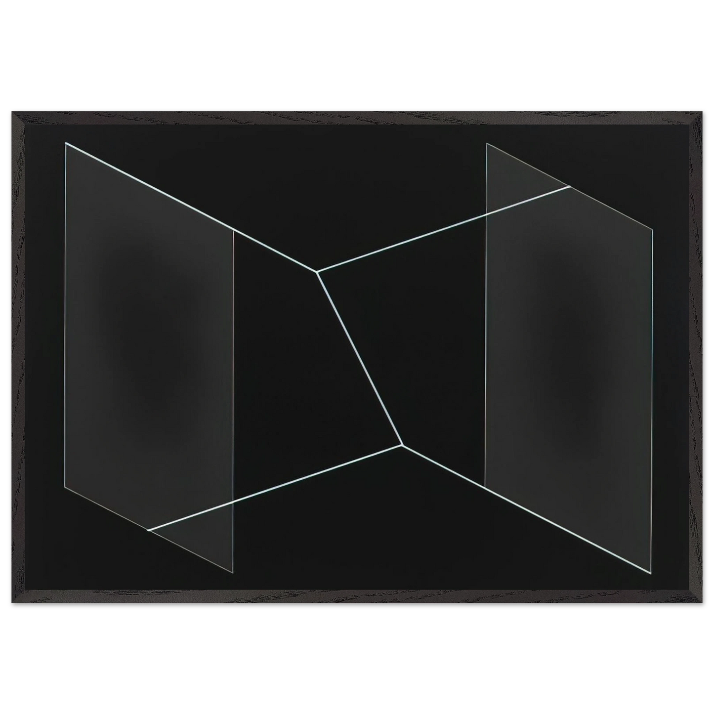F 32 PERICLES 1954 - Josef Albers 70x100 cm / 28x40 inches Framed Art Print – Black Wooden Frame