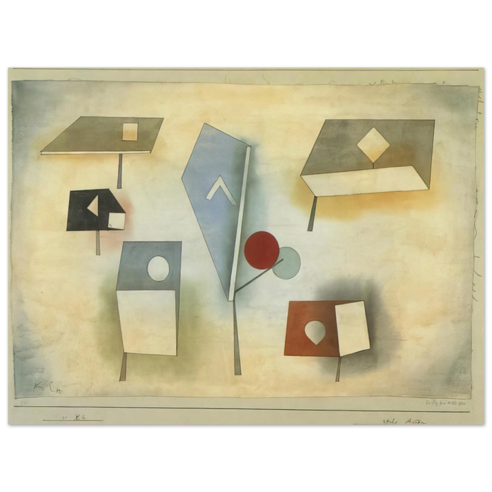 Paul Klee - SIX SPECIES 1921 75x100 cm / 30x40inches Fine Art Poster