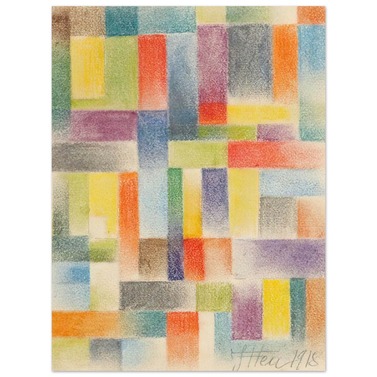 Johannes Itten - Untitled - 1918 75x100 cm / 30x40inches Fine Art Poster