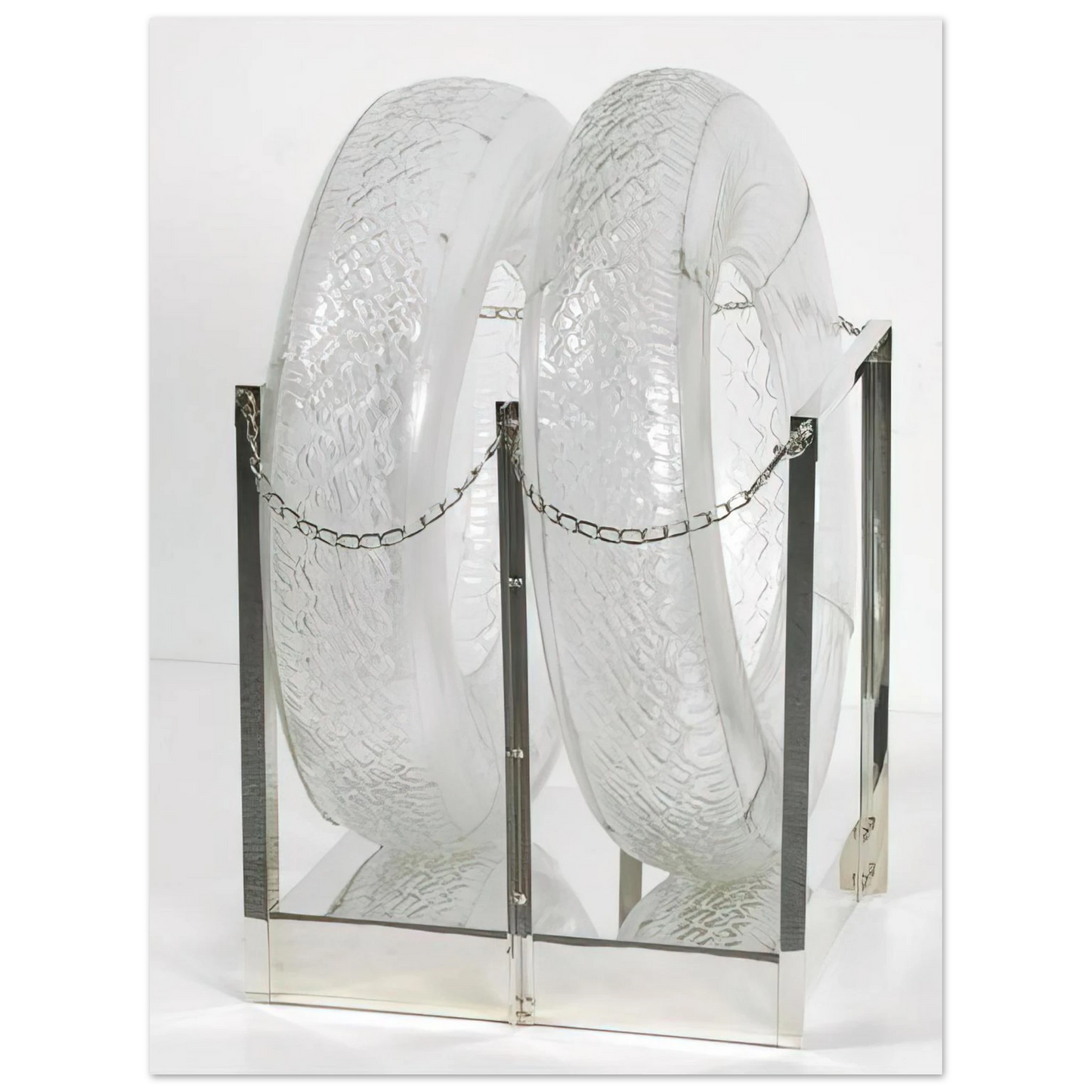 Robert Rauschenberg - UNTITLED GLASS TIRES 1997 75x100 cm / 30x40inches Fine Art Poster