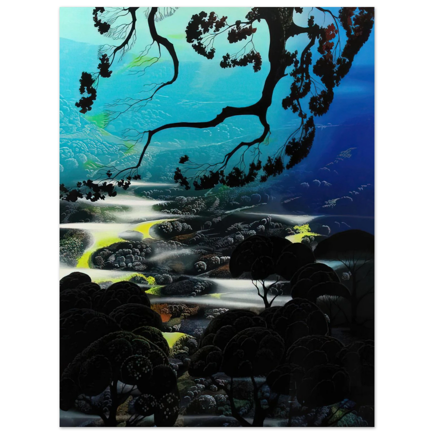 Eyvind Earle - Days End 75x100 cm / 30x40inches Fine Art Poster