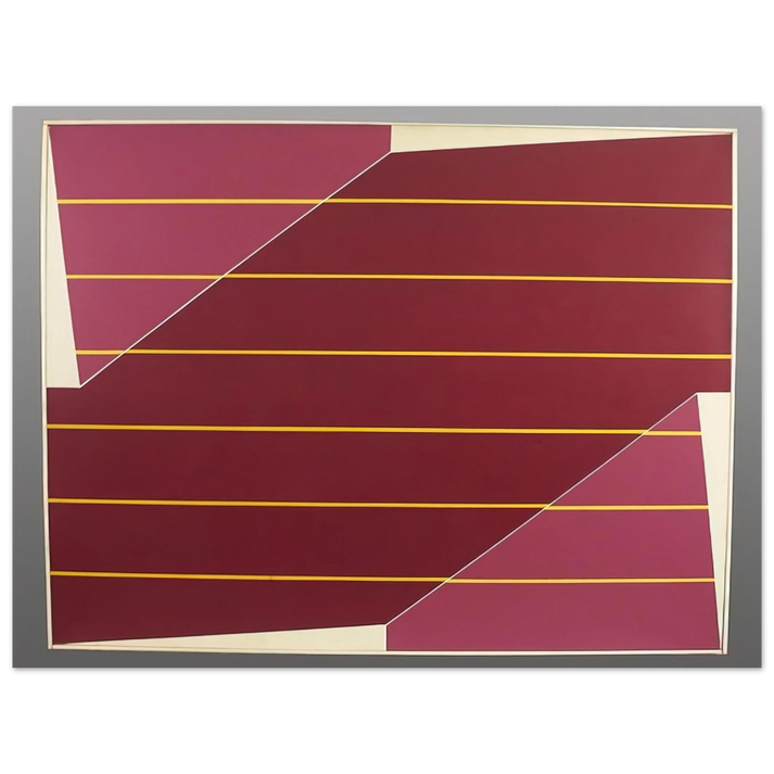 Larry Zox - Line Rotation - 1964 75x100 cm / 30x40inches Fine Art Poster