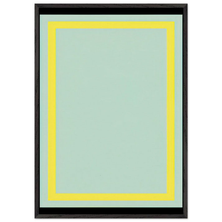 Series Painting 7 - 1966 - Ronnie Landfield 70x100 cm / 28x40 inches Framed Art Print – Black Wooden Frame