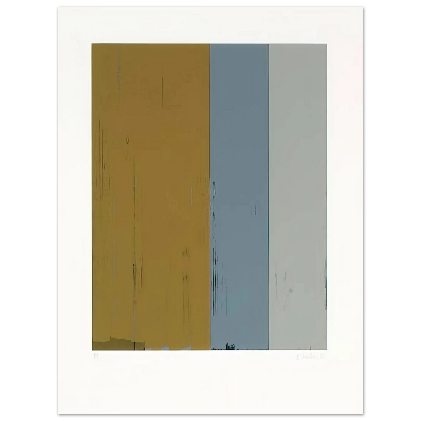 Brice Marden - Untitled Lewison 24-5 - Color Field Painting 75x100 cm / 30x40inches Fine Art Poster