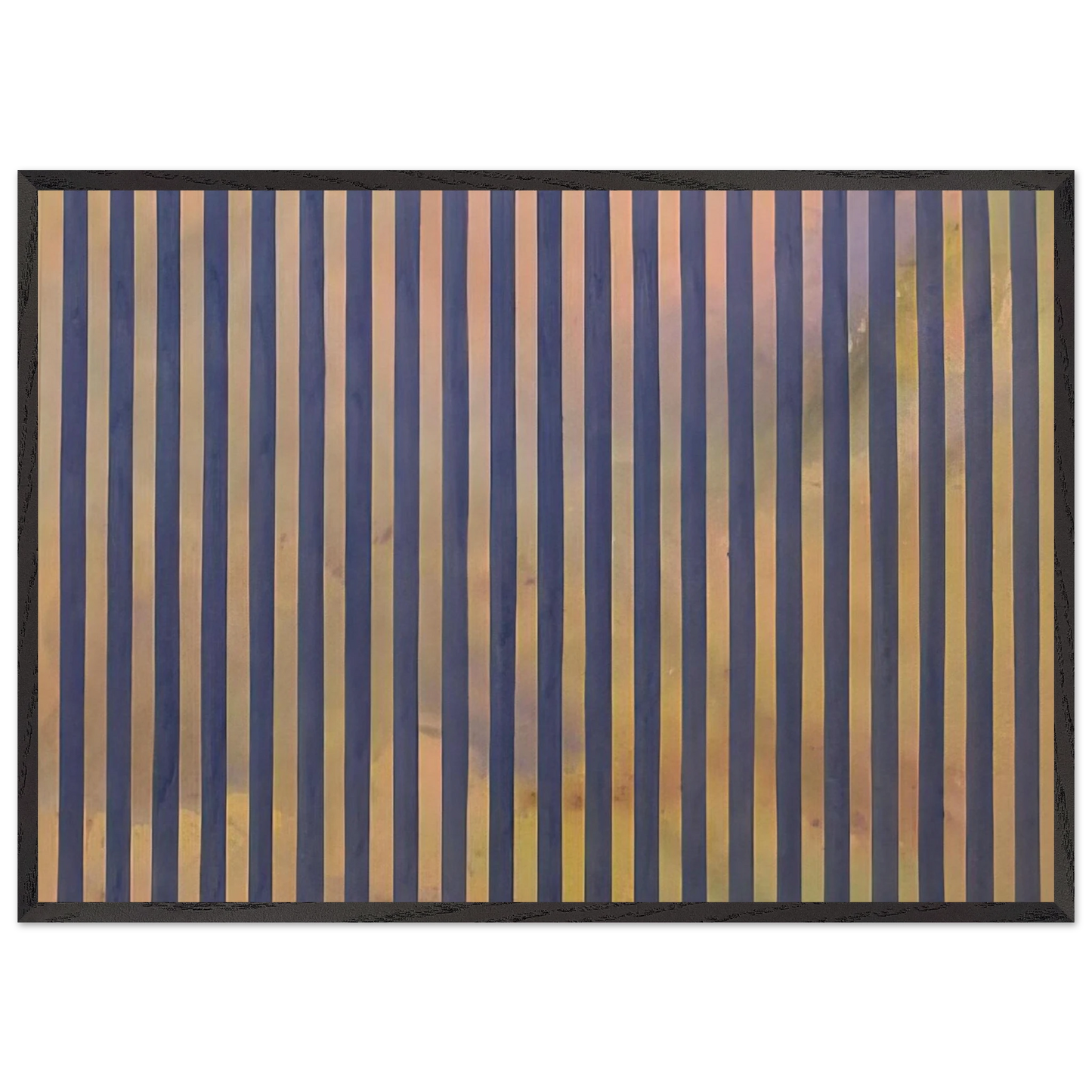 Untitled - 1959 N3 - Gene Davis 70x100 cm / 28x40 inches Framed Art Print – Black Wooden Frame