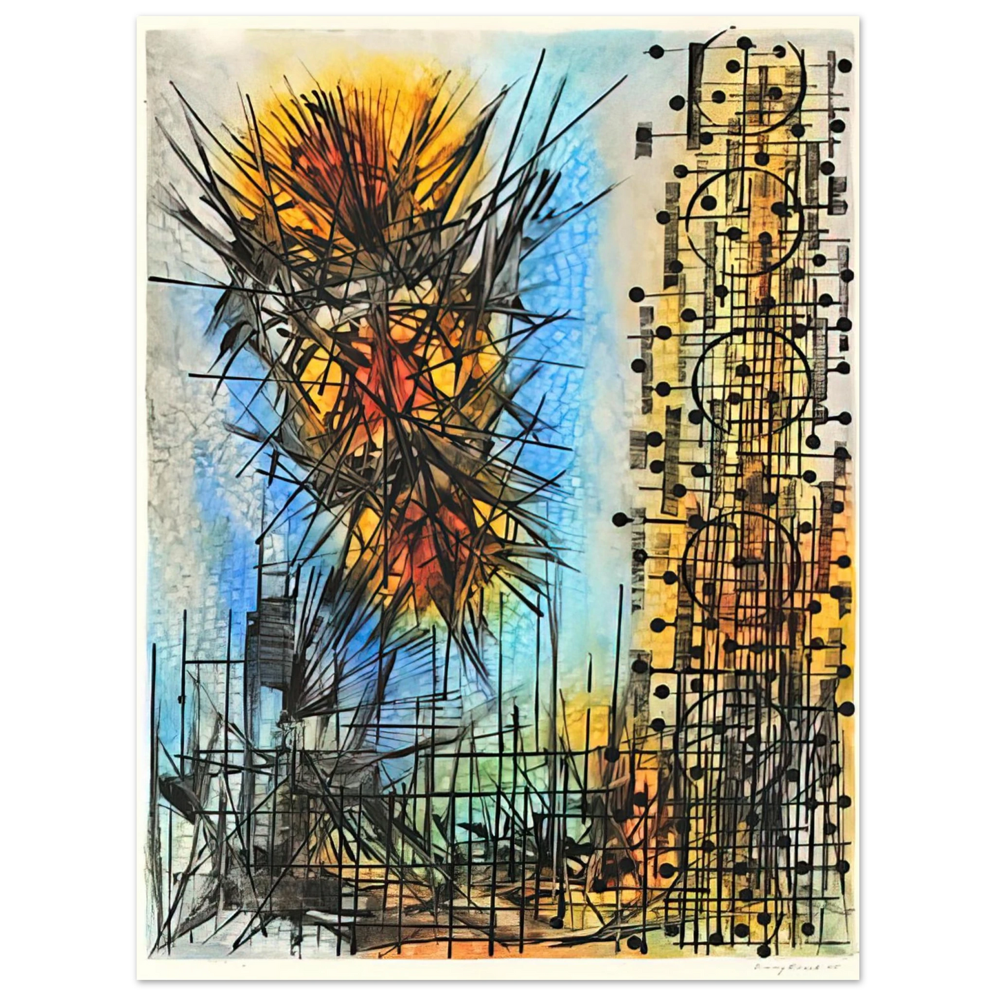 Jimmy Ernst - Observation VII - 1965 75x100 cm / 30x40inches Fine Art Poster