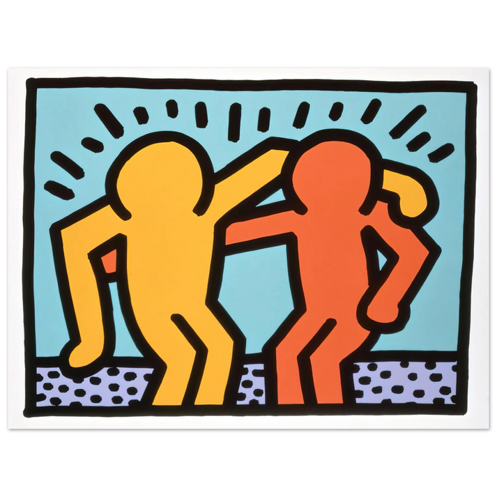 Keith Haring - BEST BUDDIES 1990 75x100 cm / 30x40inches Fine Art Poster