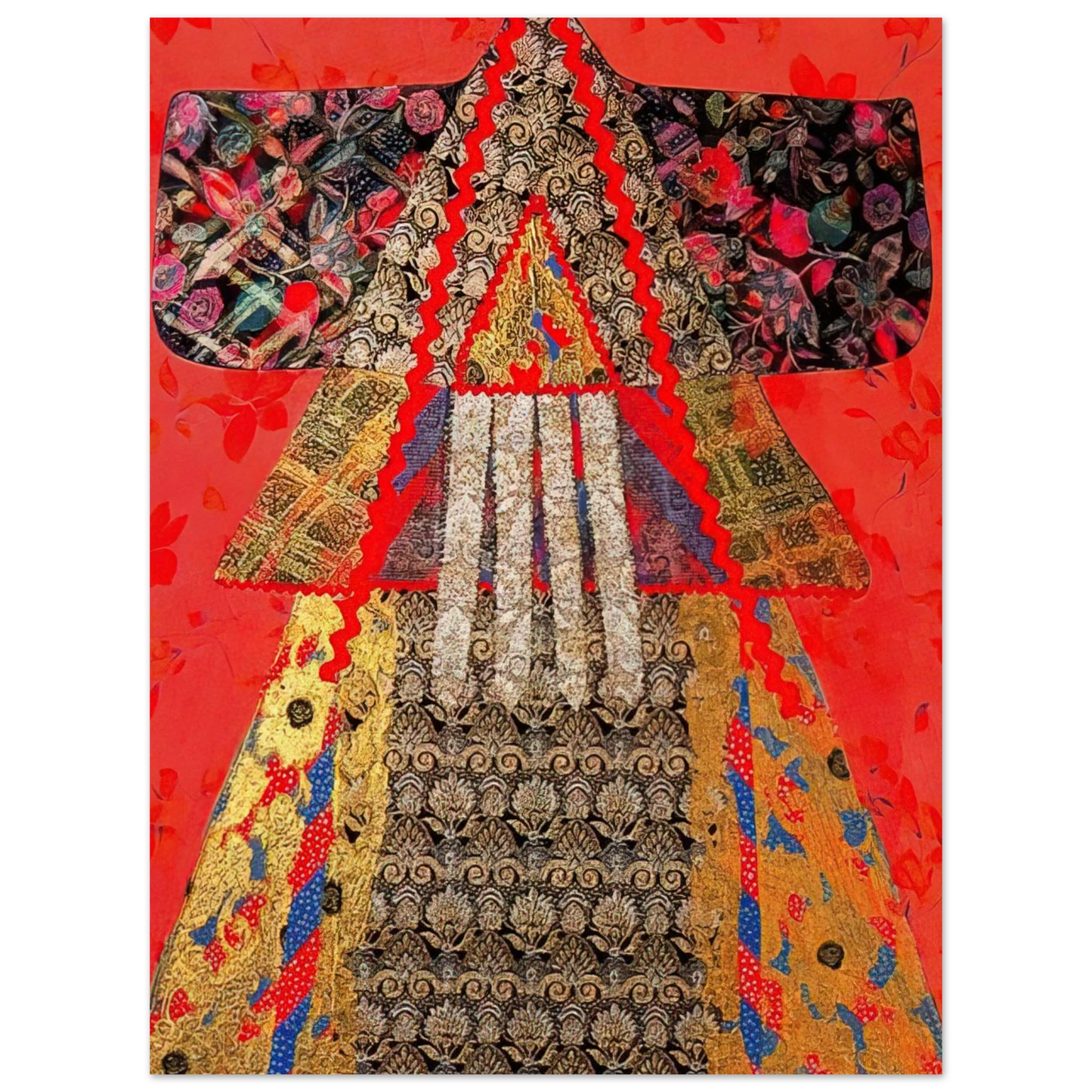 Miriam Schapiro - The Golden Robe - 1979 75x100 cm / 30x40inches Fine Art Poster