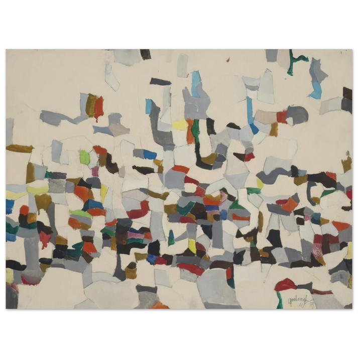 Robert Goodnough - Untitled Composition - 1957 75x100 cm / 30x40inches Fine Art Poster