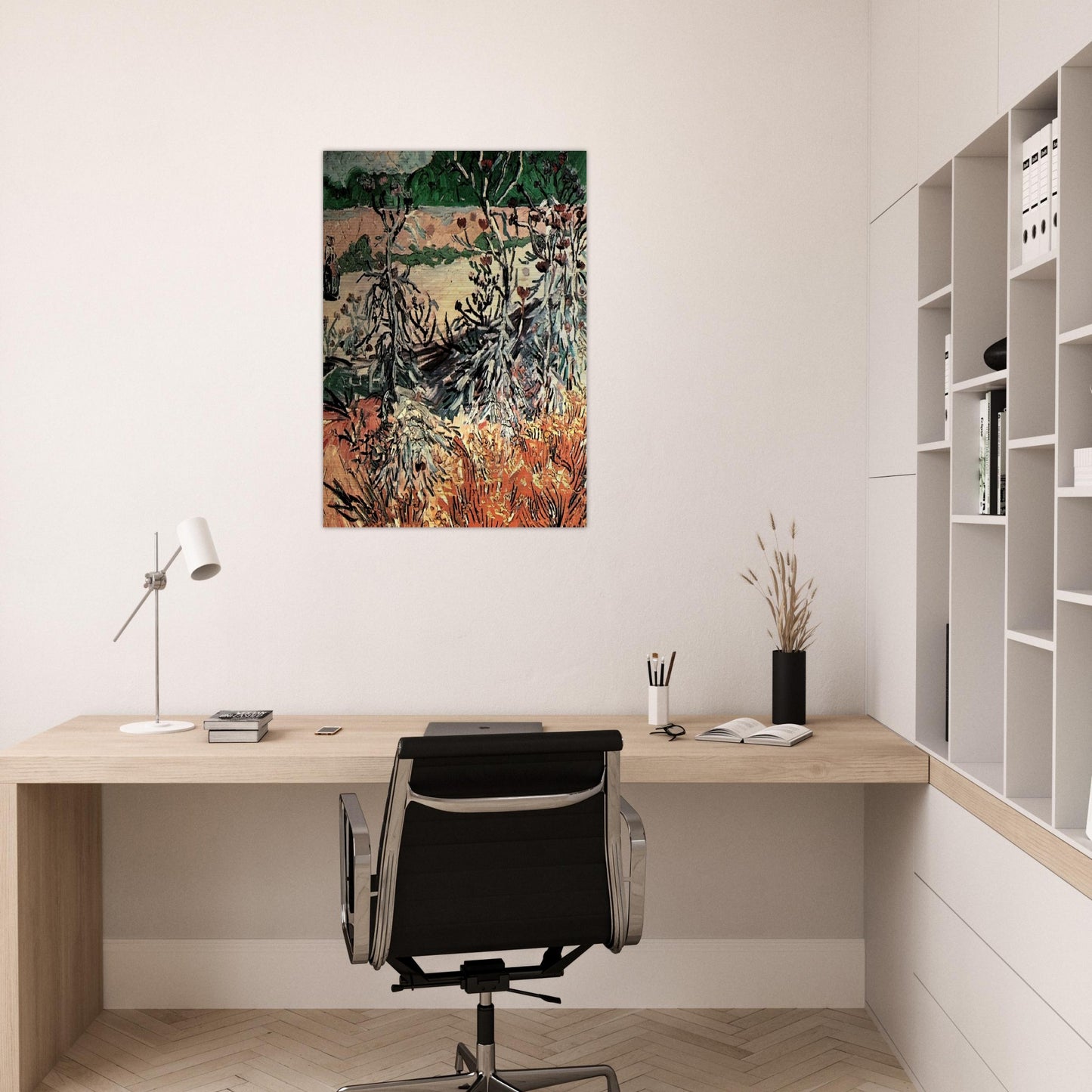 Thistles - Vincent van Gogh Brushed Aluminum Print - 70x100 cm / 28x40 inches | Vincent van Gogh Aluminum Print | Vincent van Gogh Prints
