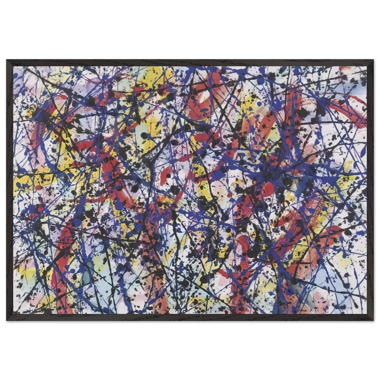 Brise d Automne - Marcel Barbeau 70x100 cm / 28x40 inches Framed Art Print – Black Wooden Frame