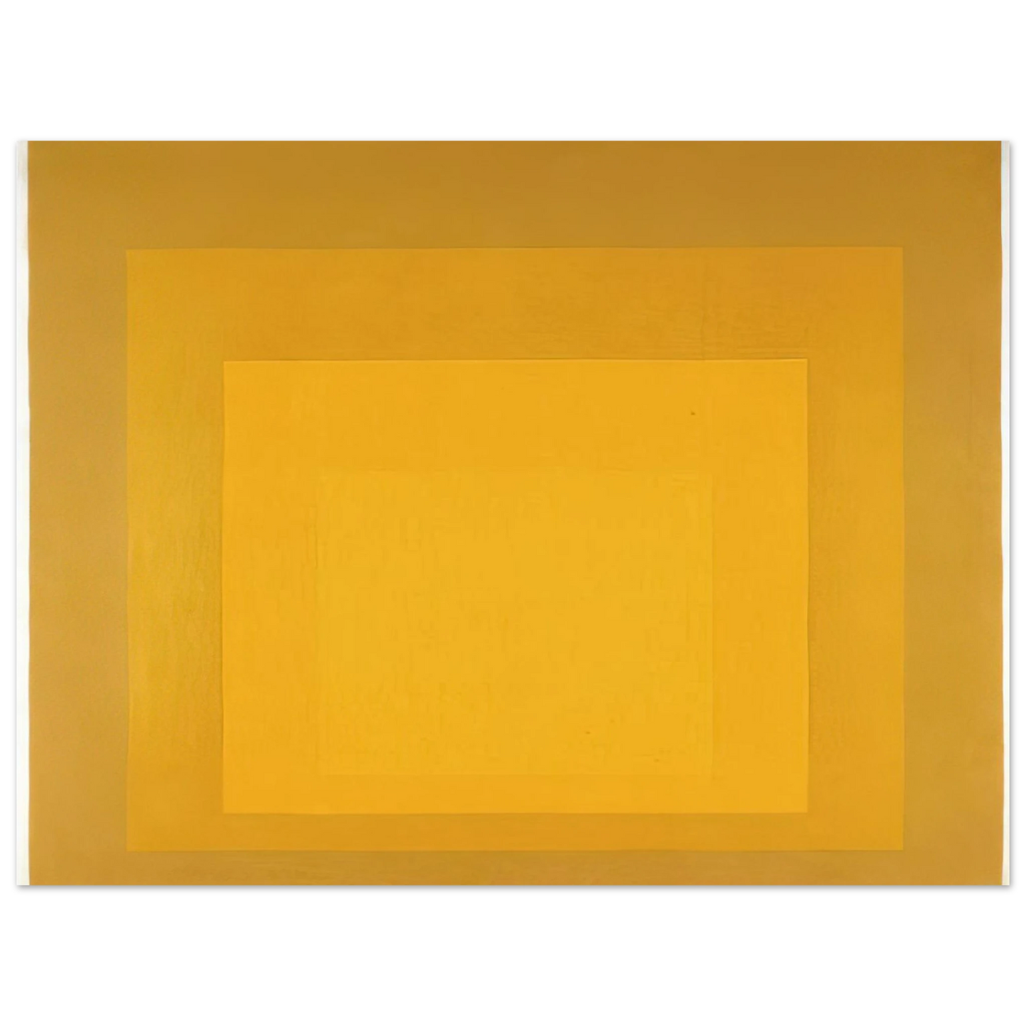 Josef Albers - STUDY FOR HOMAGE TO THE SQUARE DEPARTING IN YELLOW 1964 75x100 cm / 30x40inches Fine Art Poster