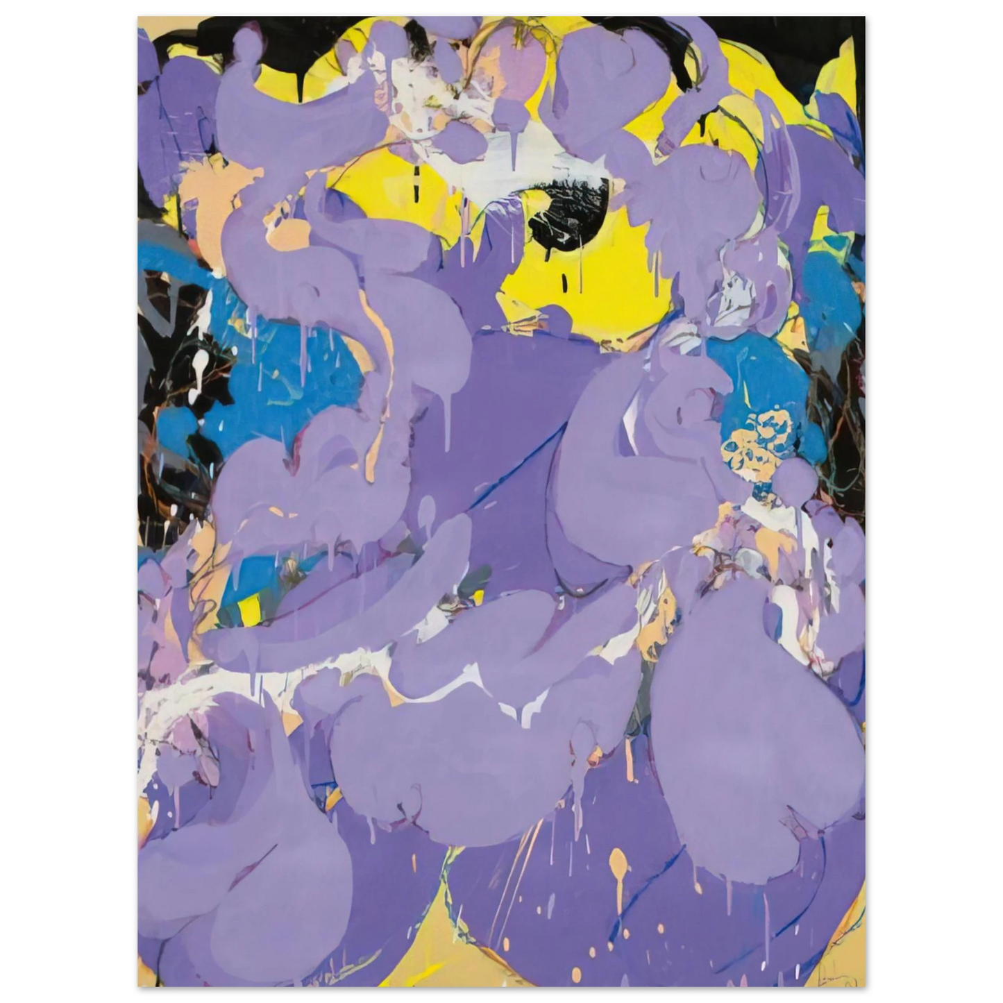 Norman Bluhm - Untitled - 1978 75x100 cm / 30x40inches Fine Art Poster