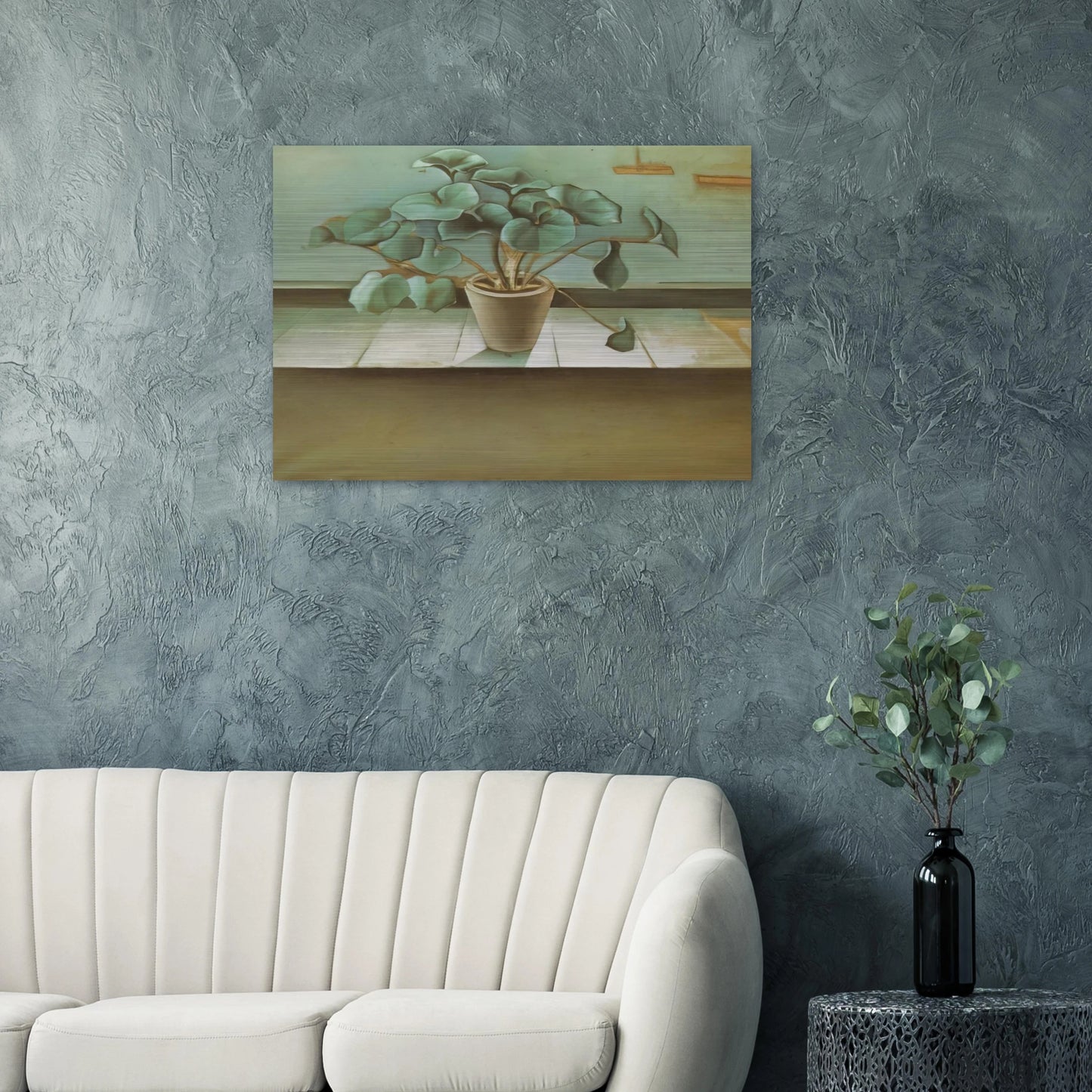 PLANT - Salvador Dali Brushed Aluminum Print - 70x100 cm / 28x40 inches | Salvador Dali Aluminum Print | Salvador Dali Prints