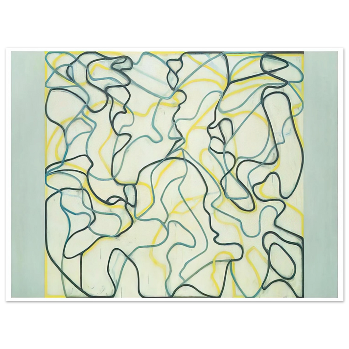 Brice Marden - Second Letter Zen Spring - 2009 75x100 cm / 30x40inches Fine Art Poster