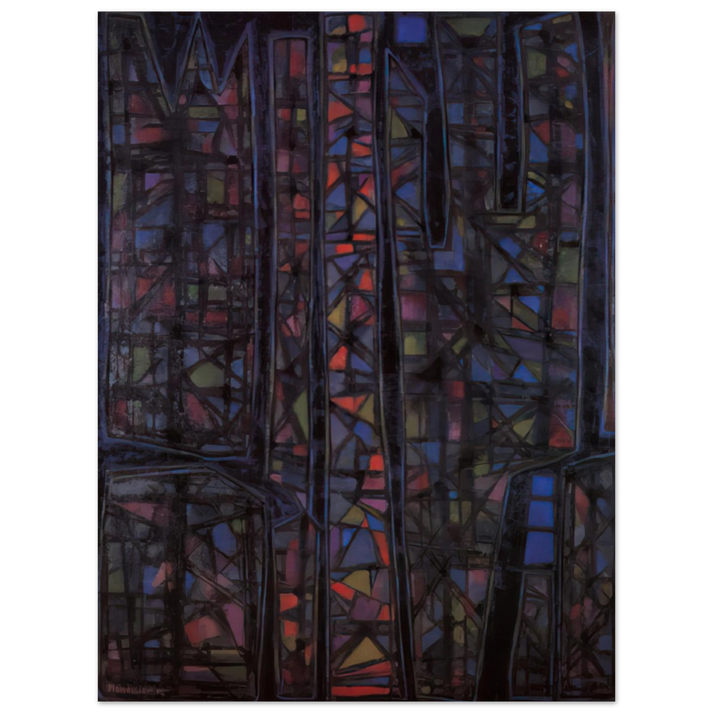 Alfred Manessier - Recueillement nocturne II - 1952 75x100 cm / 30x40inches Fine Art Poster