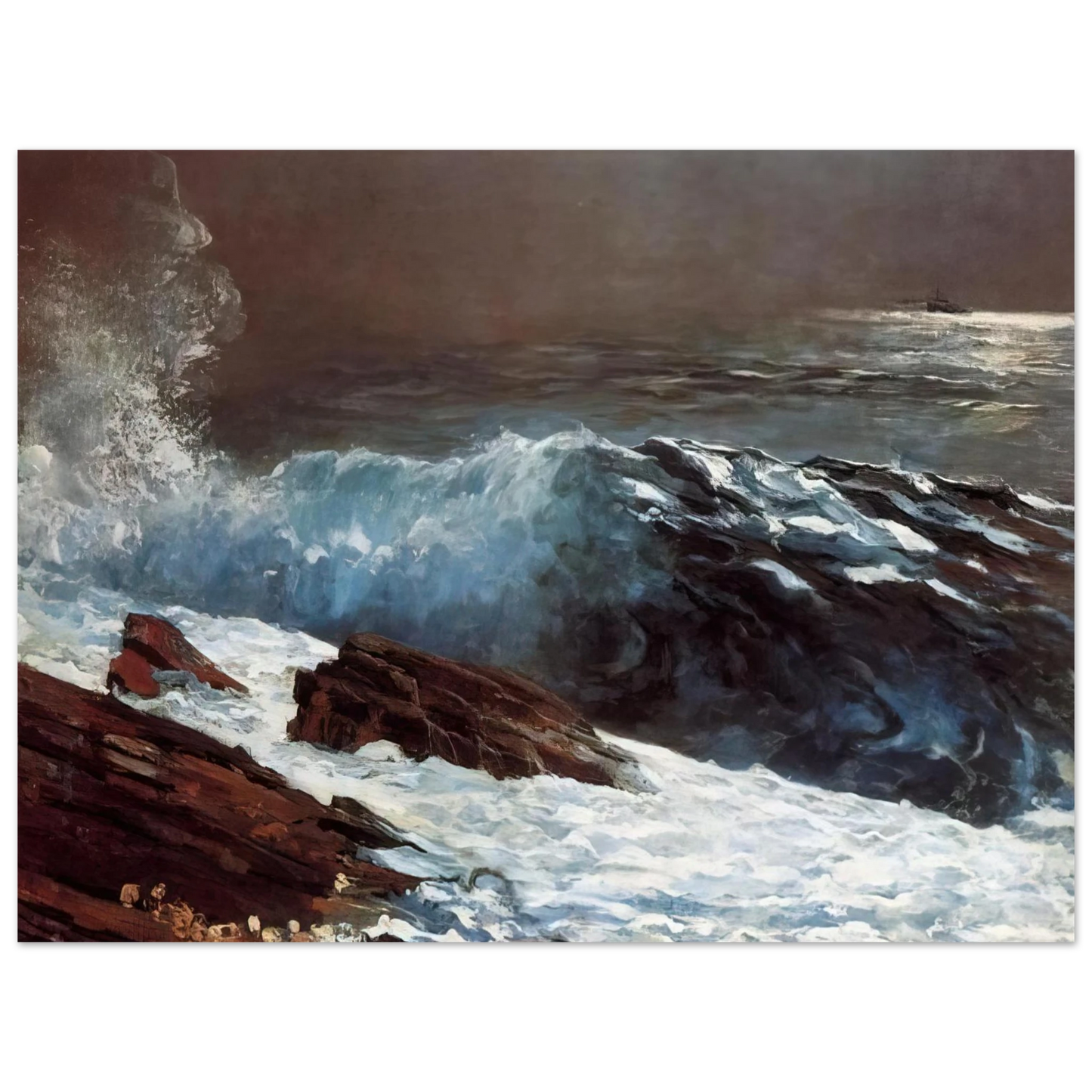 Winslow Homer - SUNLIGHT ON THE COAST 75x100 cm / 30x40inches Fine Art Poster
